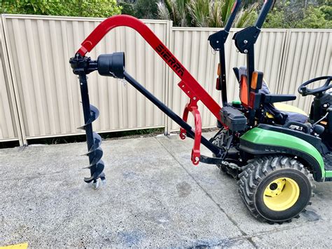 sub compact post hole digger|compact tractor post hole borer.